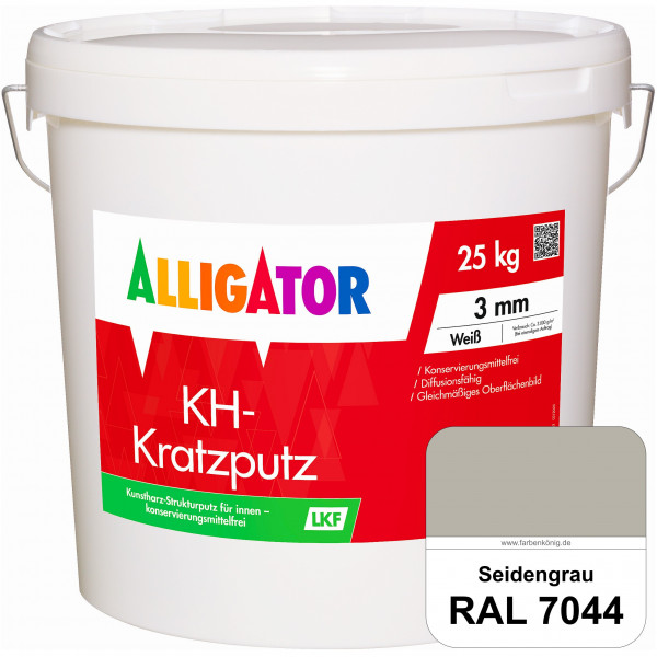 KH-Kratzputz LEF 2 mm (RAL 7044 Seidengrau)