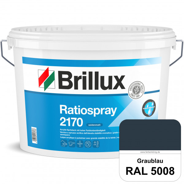 Ratiospray 2170 (RAL 5008 Graublau) wasserbasierter, seidenmatter & farbtonbeständiger Allround-Spri