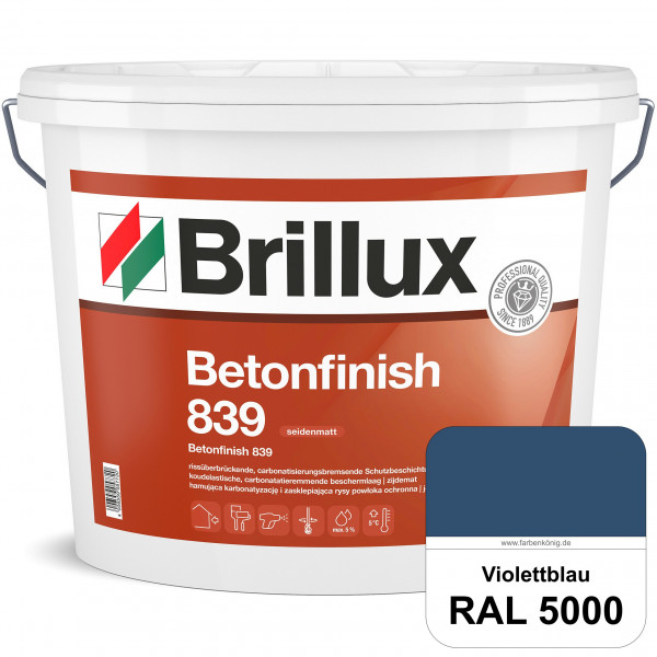 Betonfinish 839 (RAL 5000 Violettblau) elastische Beschichtung zum Schutz rissgefährdeter Betonbaute
