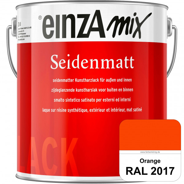 einzA Seidenmatt (RAL 2017 RAL Orange) Lösemittelhaltiger Seidenmattlack
