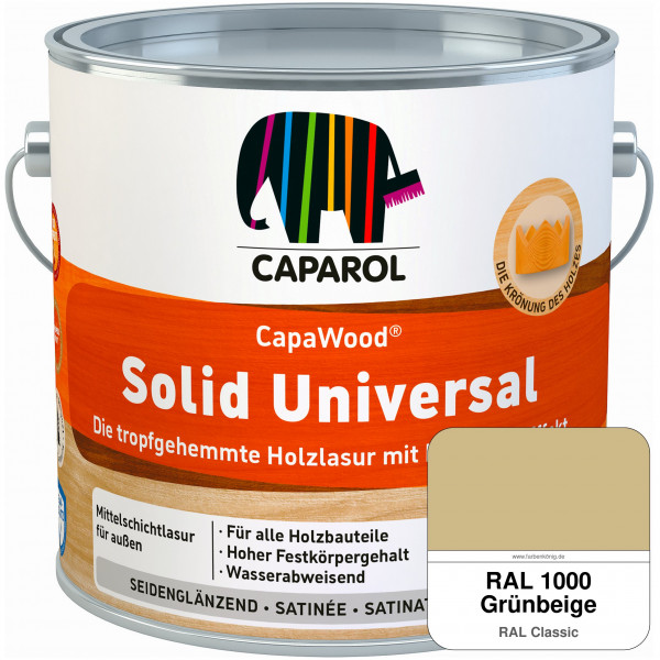 CapaWood® Solid Universal (RAL 1000 Grünbeige) - ersetzt Capadur UniversalLasur