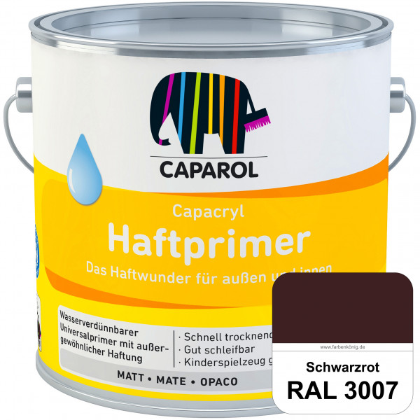 Capacryl Haftprimer (RAL 3007 Schwarzrot) Grundierungen Holz, Zink, Hart-PVC, Aluminium, Kupfer (inn