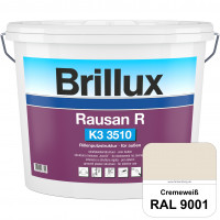 Rausan R K3 3510 (RAL 9001 Cremeweiß) Organisch gebundener Rillenputz für wetterbeständige Oberfläch