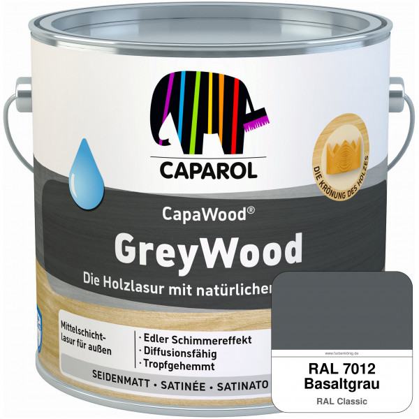 CapaWood® GreyWood (RAL 7012 Basaltgrau) - ersetzt Capadur GreyWood