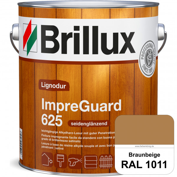 ImpraGuard 625 (RAL 1011 Braunbeige) imprägnierende Lasur (lösemittelhaltig) für allen Laub- und Nad