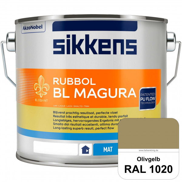 Rubbol BL Magura (RAL 1020 Olivgelb) matter PU-Lack (wasserbasiert) innen & außen