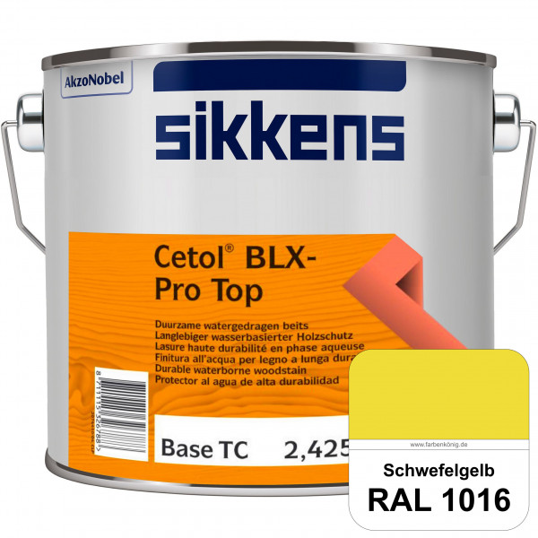 Cetol BLX-Pro Top (RAL 1016 Schwefelgelb) Seidenglänzende & wasserdampfdurchlässige Dickschichtlasur