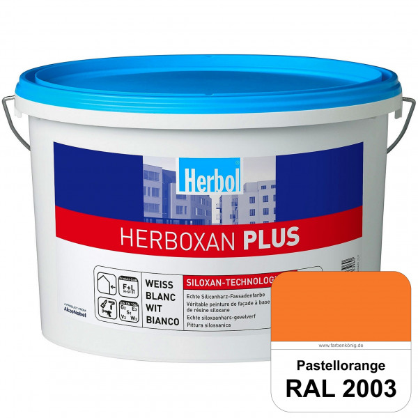 Herboxan Plus (RAL 2003 Pastellorange) Siliconharz-Fassadenfarbe für längere saubere Fassaden