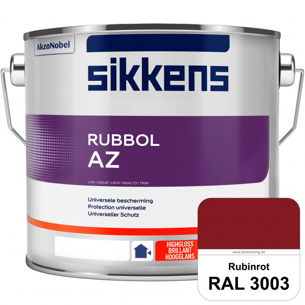 Rubbol AZ (RAL 3003 Rubinrot) Hochwertiger, universeller Hochglanzlack (lösemittelhaltig) außen