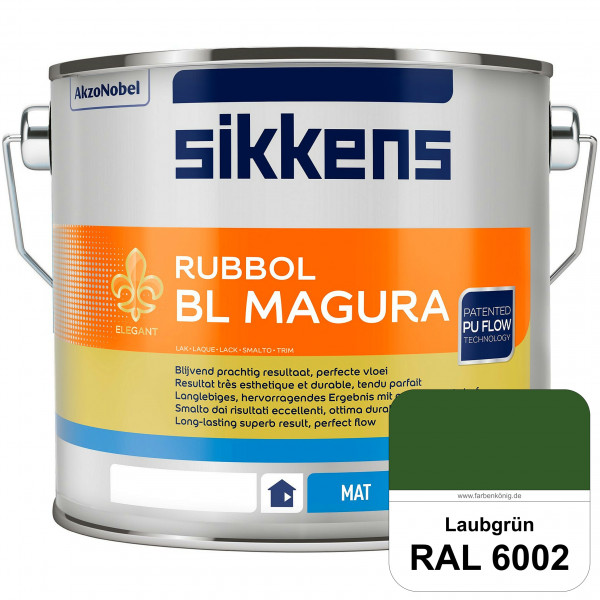 Rubbol BL Magura (RAL 6002 Laubgrün) matter PU-Lack (wasserbasiert) innen & außen