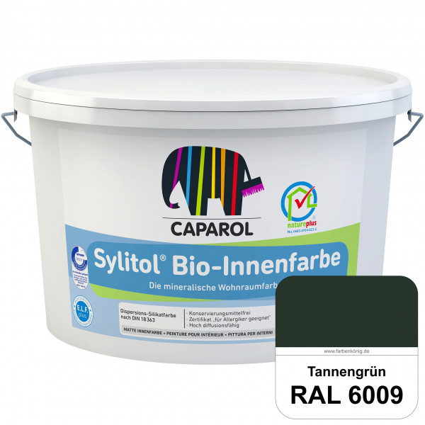 Sylitol® Bio-Innenfarbe (RAL 6009 Tannengrün) Innenfarbe auf Silikatbasis  für Allergiker