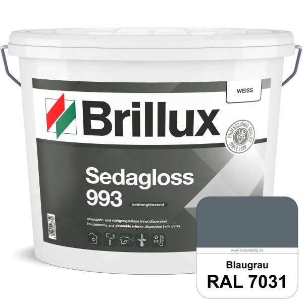 Sedagloss 993 (RAL 7031 Blaugrau) seidenglänzende Innendispersion für hoch strapazierfähige & gut re