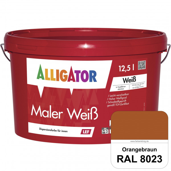 Maler Weiß LEF (RAL 8023 Orangebraun)