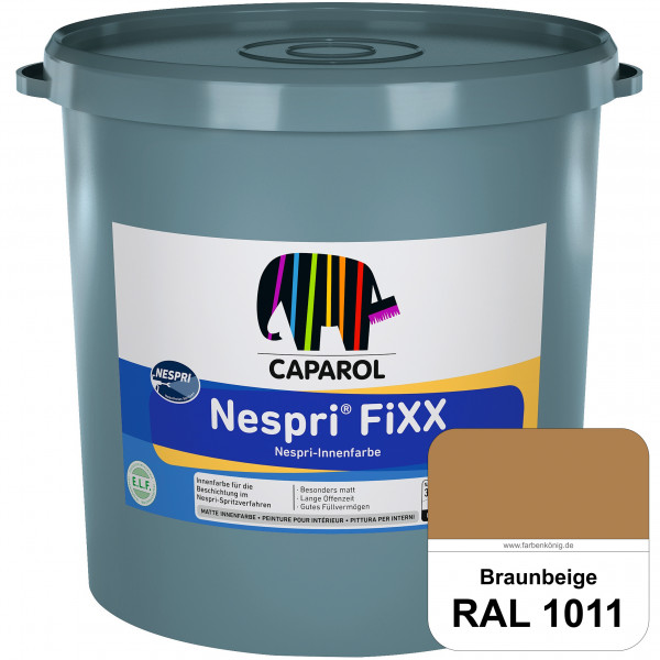 Nespri® FiXX (RAL 1011 Braunbeige) Spezielle Innenfarbe für die rationelle Beschichtung im Nespri-Sp