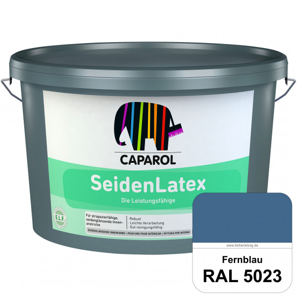 SeidenLatex ELF (RAL 5023 Fernblau) strapazierfähige, scheuerbeständige und seidenmatte Latexfarbe