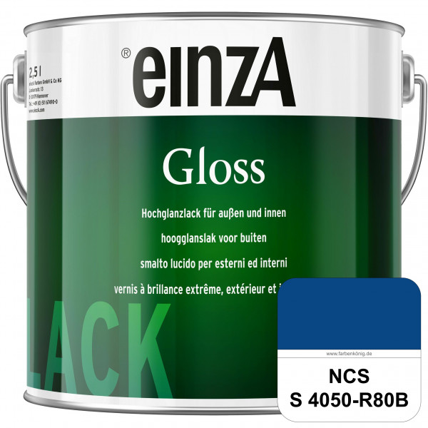 einzA Gloss (NCS S 4050-R80B) Hochwertiger Alkydharzlack in Premium-Qualität, hochglänzend.