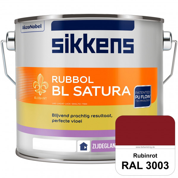 Rubbol BL Satura (RAL 3003 Rubinrot) seidenglänzender PU-Lack (wasserbasiert) innen & außen