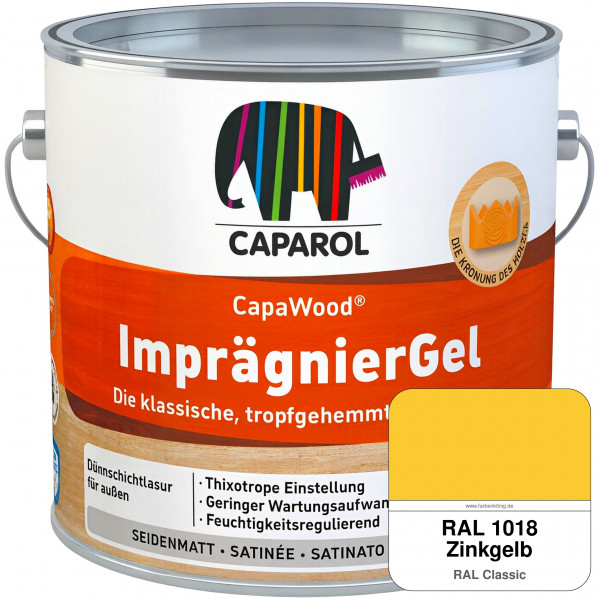 CapaWood® ImprägnierGel (RAL 1018 Zinkgelb) - ersetzt Capadur LasurGel