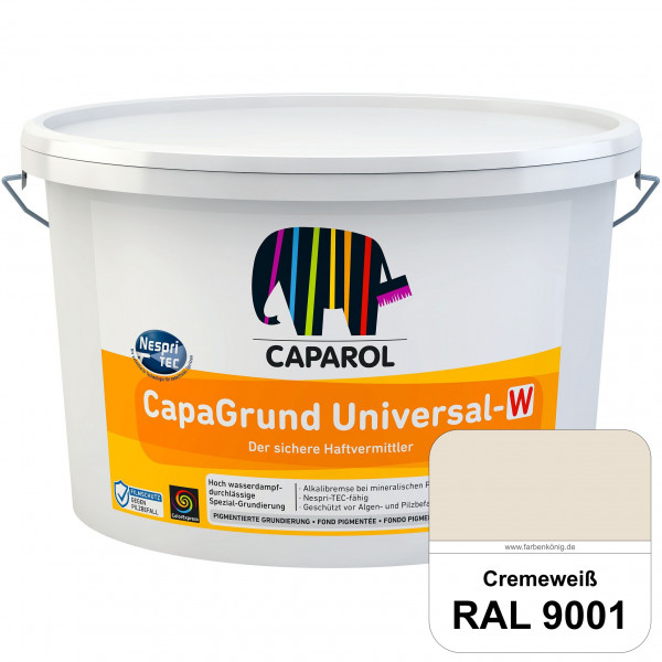 CapaGrund Universal-W (RAL 9001 Cremeweiß) hoch wasserdampfdurchlässige Spezial-Grundierung (innen &