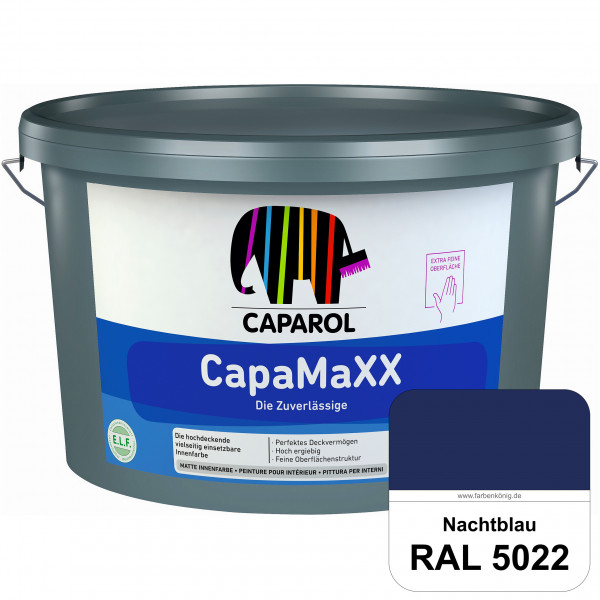 CapaMaXX (RAL 5022 Nachtblau) tuchmatte Innenfarbe mit hohem Deckvermögen und Ergiebigkeit