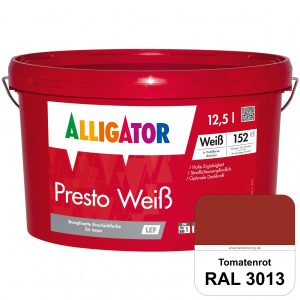 Presto Weiß LEF (RAL 3013 Tomatenrot)