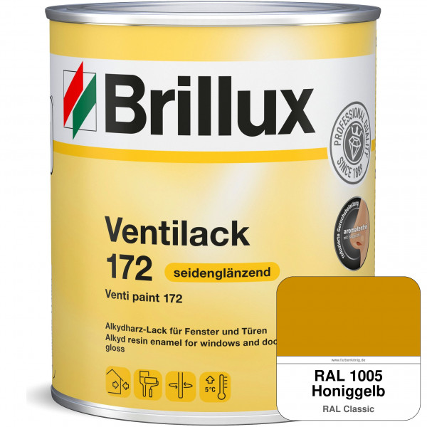 Ventilack Seidenglanz 172 (RAL 1005 Honiggelb)