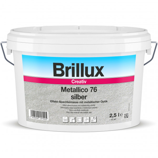 Creativ Metallico 76 (B-Ware) - 2,5 Liter (Silber)