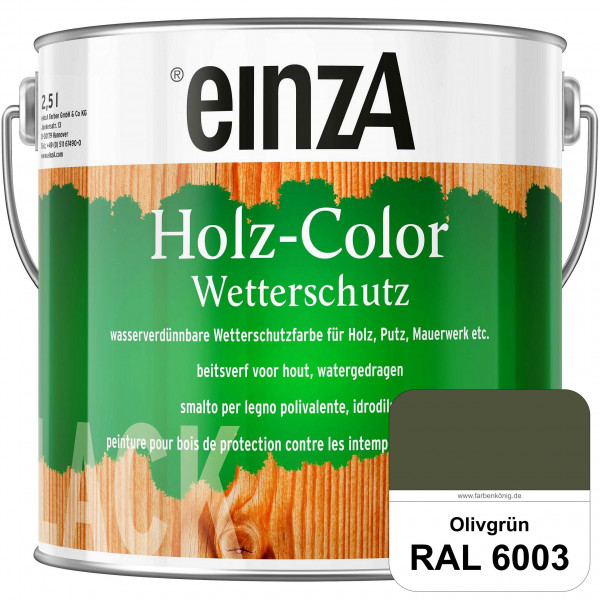 einzA Holz-Color (RAL 6003 Olivgrün) Wetterschutzfarbe für außen