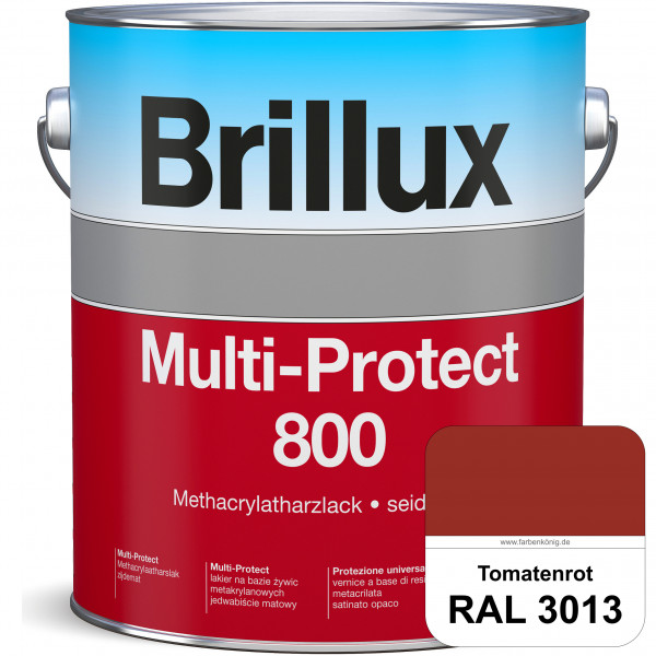 Multi-Protect 800 (RAL 3013 Tomatenrot) seidenmatter, hoch wetterbeständiger Methacrylatharzlack, fü