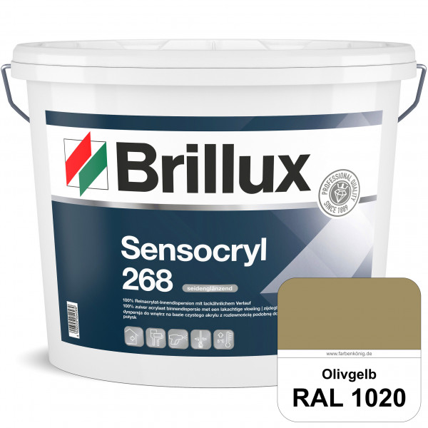 Sensocryl ELF 268 (RAL 1020 Olivgelb) hochwertige seidenglänzende & strapazierfähige Reinacrylat-Inn