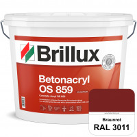 Betonacryl OS 859 (RAL 3011 Braunrot) Wetterbeständige Schutzbeschichtung für Betonflächen (Außen)