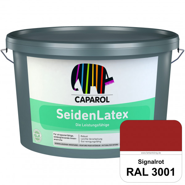 SeidenLatex ELF (RAL 3001 Signalrot) strapazierfähige, scheuerbeständige und seidenmatte Latexfarbe