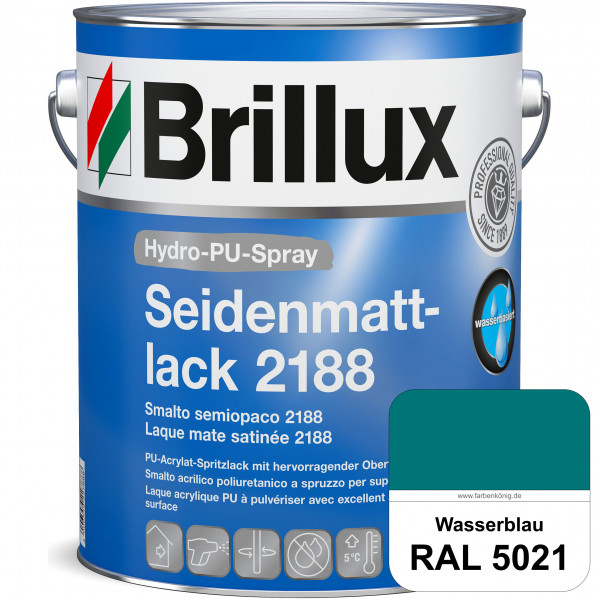 Hydro-PU-Spray Seidenmattlack 2188 (RAL 5021 Wasserblau) hochwertiger Lack speziell für das XVLP-Spr