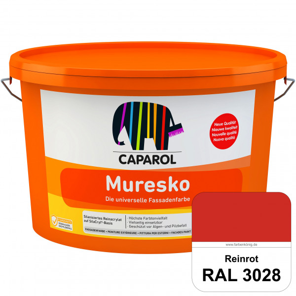 Muresko (RAL 3028 Reinrot) Silanisierte Reinacrylat-Fassadenfarbe auf SilaCryl®-Basis