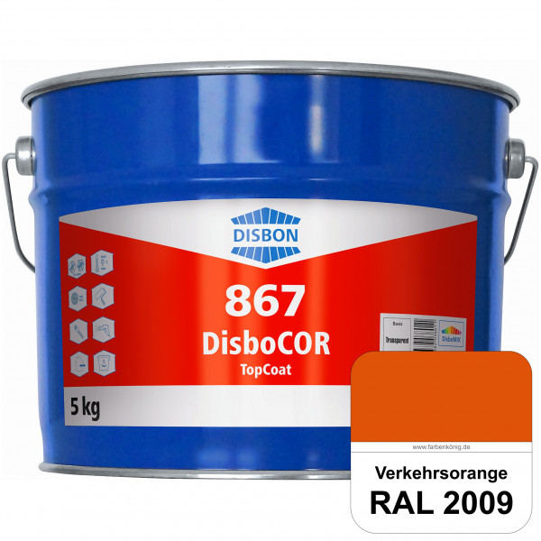 DisboCOR 867 TopCoat (RAL 2009 Verkehrsorange) Anwendungsfreundliche Korrosionsschutz-Deckbeschichtu
