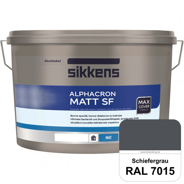 Alphacron Matt SF (RAL 7015 Schiefergrau) stumpfmatte & hochwertige Premium-Wandfarbe (innen)