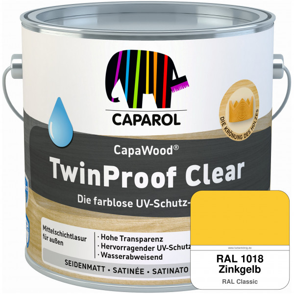 CapaWood® TwinProof Clear (RAL 1018 Zinkgelb) - ersetzt Capadur TwinProof