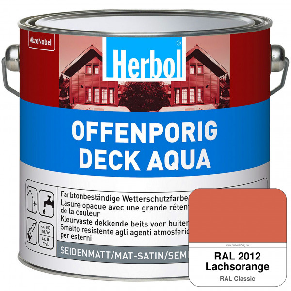 Offenporig-Deck Aqua (RAL 2012 Lachsorange)