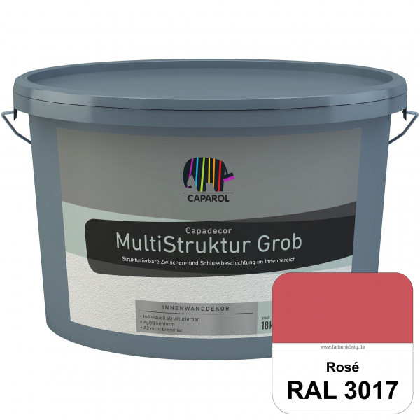 Capadecor MultiStruktur grob (RAL 3017 Rosa) quarzgefüllte Zwischen- und Schlußbeschichtung in grob