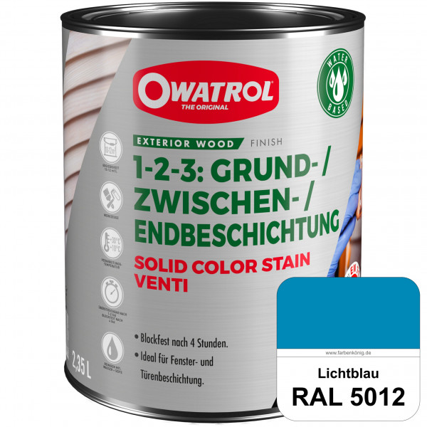 SOLID COLOR STAIN VENTI (RAL 5012 Lichtblau)