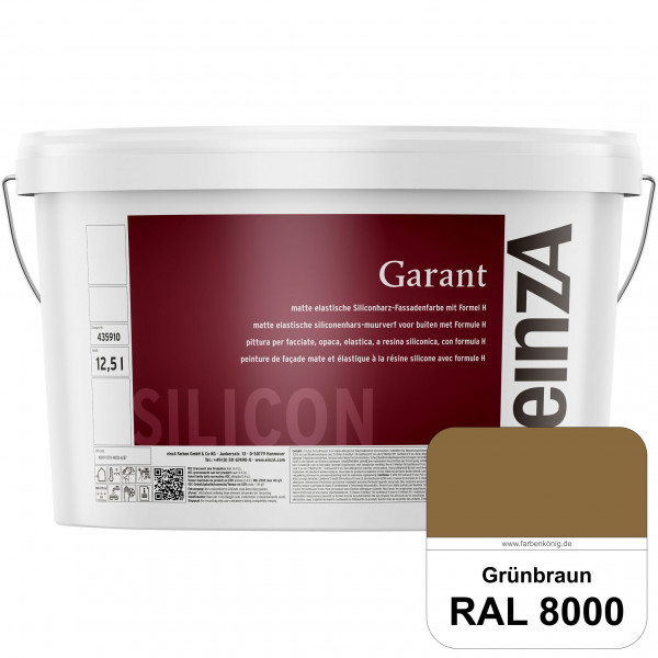 einzA Garant (RAL 8000 Grünbraun) elastische Siliconharz-Fassadenfarbe