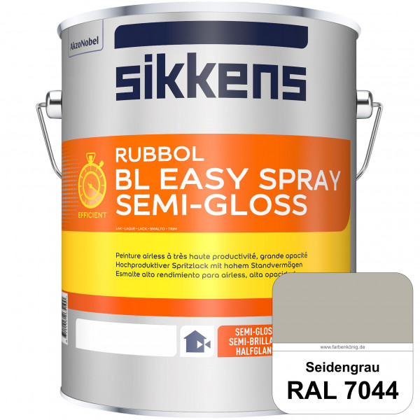 Rubbol BL Easy Spray (RAL 7044 Seidengrau) Seidenglänzender Airlesslack (außen & innen)