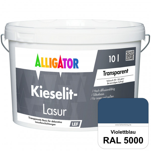 Kieselit-Lasur (RAL 5000 Violettblau)
