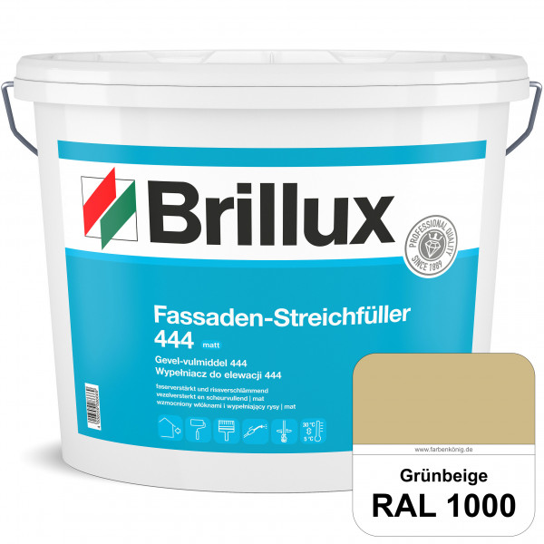 Fassaden-Streichfüller 444 (RAL 1000 Grünbeige) Faserverstärkter Streichfüller mit rissverschlämmend