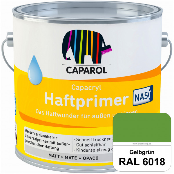 Capacryl Haftprimer NAST (RAL 6018 Gelbgrün) Grundierung mit nebelarme Spritztechnologie (innen & au