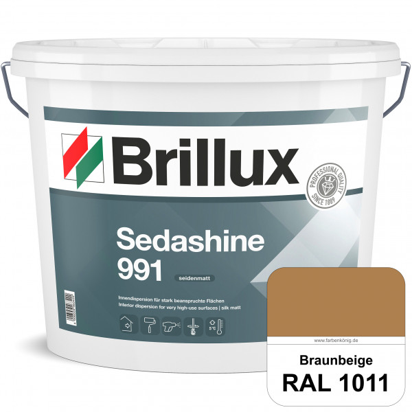 Sedashine 991 (RAL 1011 Braunbeige) Seidenmatte Innendispersion für hoch strapazierfähige & gut rein