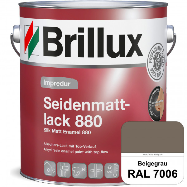 Impredur Seidenmattlack 880 (RAL 7006 Beigegrau) für Holz- oder Metallflächen innen & außen