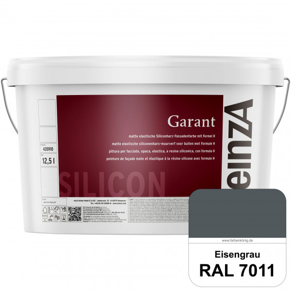 einzA Garant (RAL 7011 Eisengrau) elastische Siliconharz-Fassadenfarbe