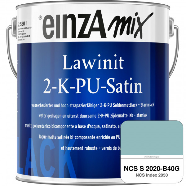 einzA Lawinit 2-K-PU Satin Stammlack (NCS S 2020-B40G)