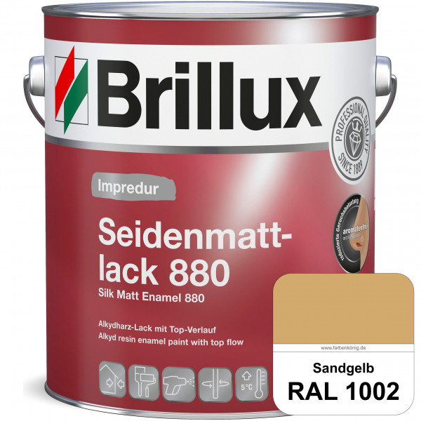 Impredur Seidenmattlack 880 (RAL 1002 Sandgelb) für Holz- oder Metallflächen innen & außen